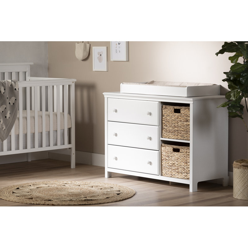 Changing table with baskets best sale